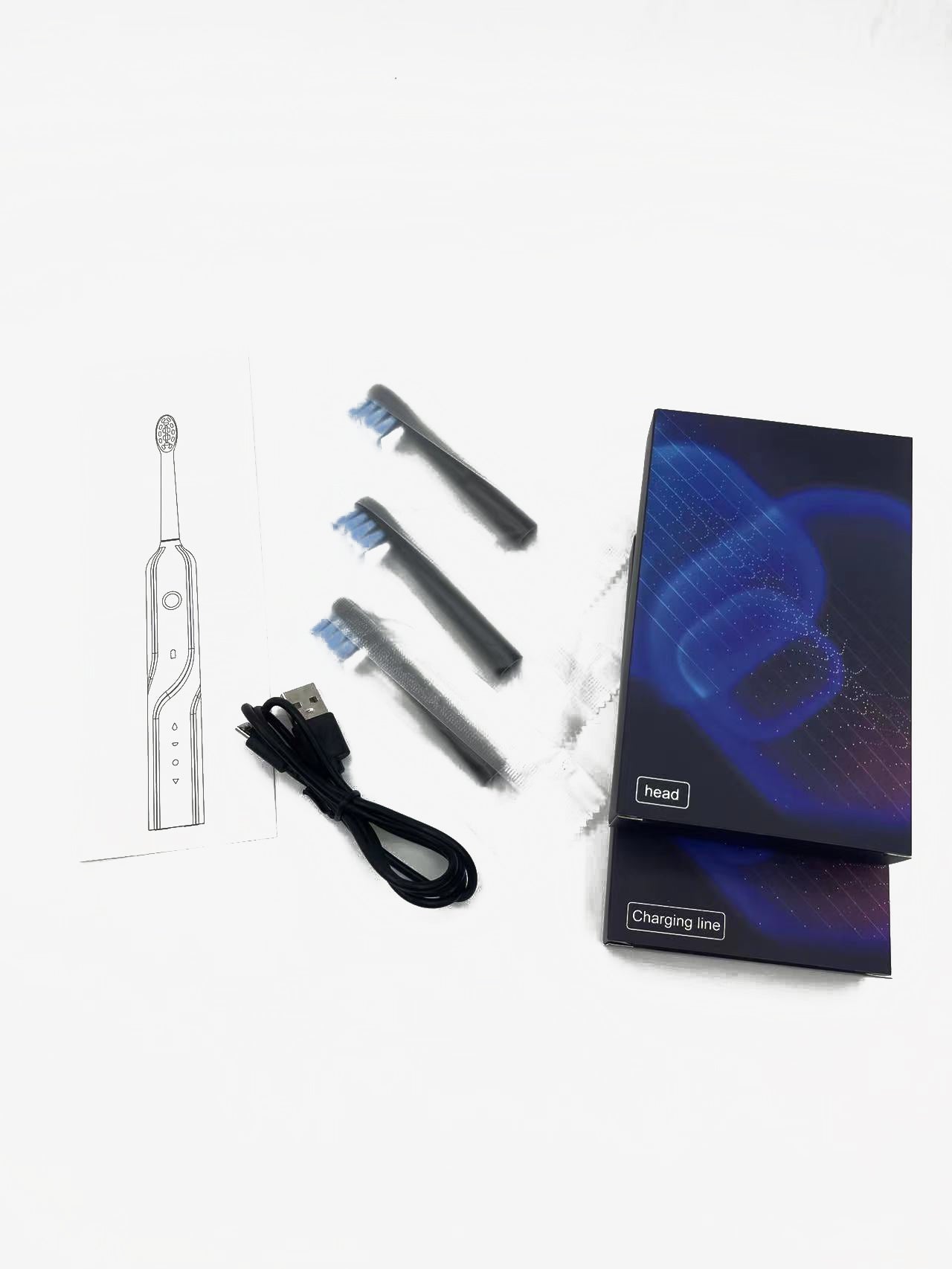 Sonic Electric Toothbrush with Blue Light Therapy