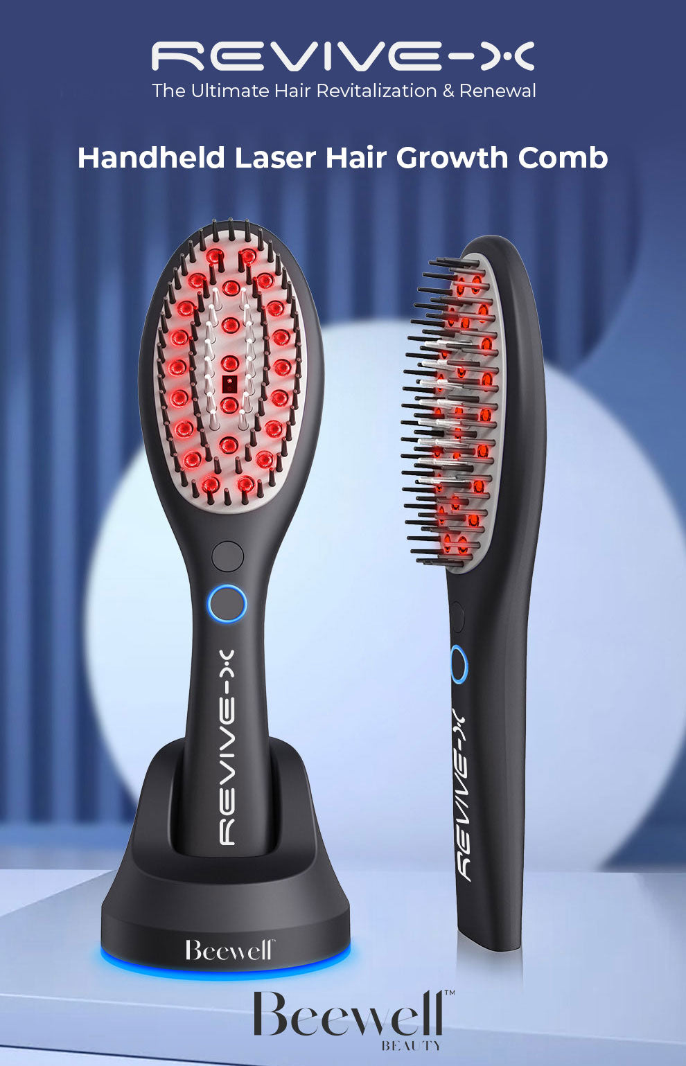 Revive-X Laser Hair Brush - Ultimate Hair Revitalization & Renewal