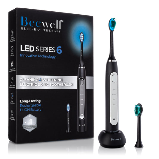 Exclusive Offer - LED Whitening Sonic 4-in-1 Toothbrush - Black