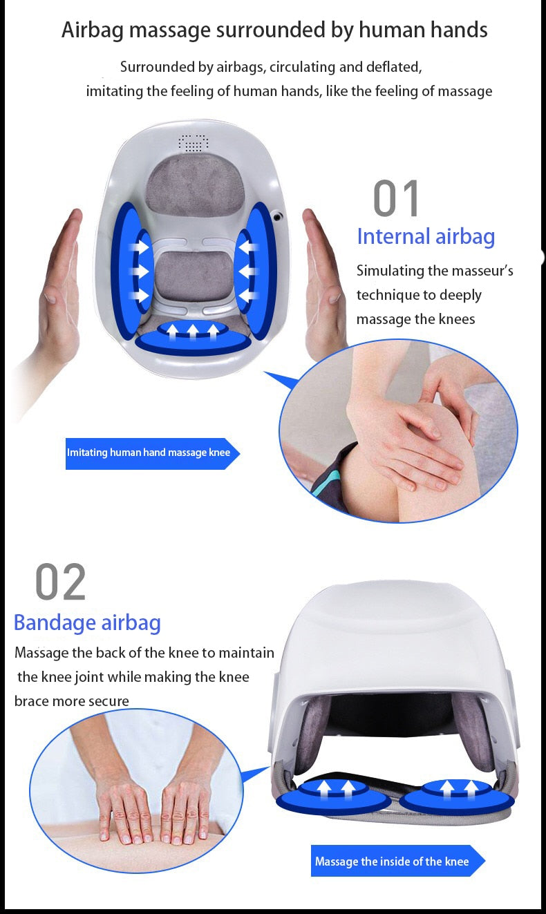 Knee Massager With Infrared Therapy and 4D Airbag Technology